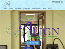 Tablet Screenshot of myalign.com